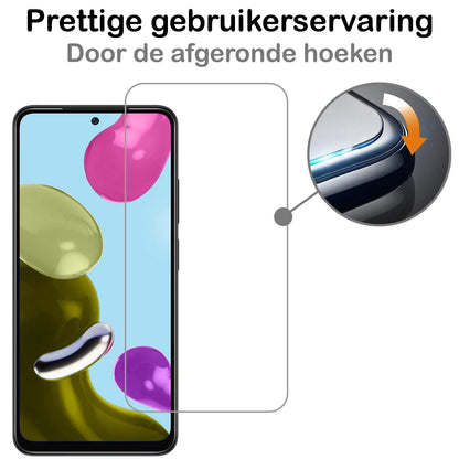 Forterra Xiaomi Redmi Note 11 Screenprotector Gehard Glas - Anti-kras