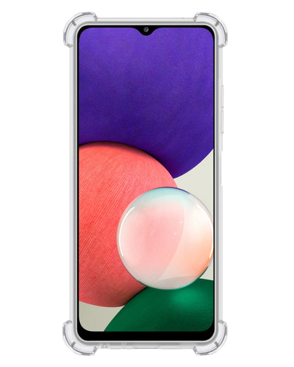 Forterra Samsung A22 5G Hoesje Kaarthouder Backcover Shockproof - Transparant
