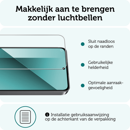 Forterra Xiaomi Redmi Note 13 4G Screenprotector Gehard Glas - Anti-kras