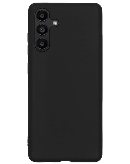 Forterra Samsung A04s Hoesje Siliconen Backcover Lichtgewicht - Zwart
