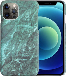 Forterra iPhone 12 Pro Max Hoesje Marmer Hard Case Cover - Groen