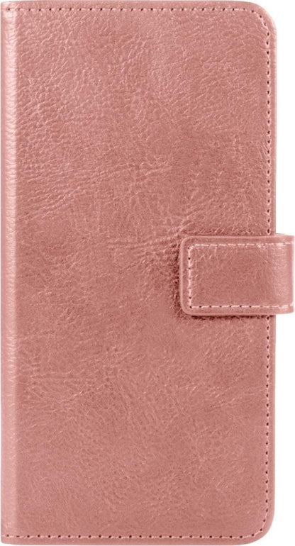 Forterra Samsung S21 Ultra Hoesje Bookcase Cover met Kaarthouder - Rosé goud