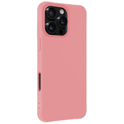 Forterra iPhone 16 Pro Max Hoesje Siliconen Backcover Lichtgewicht - Lichtroze