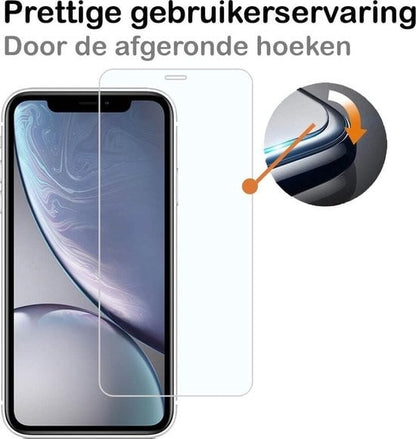Forterra iPhone XR Screenprotector Gehard Glas - Volledige dekking