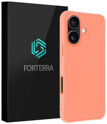 Forterra iPhone 17 Hoesje Siliconen Backcover Lichtgewicht - Perzik