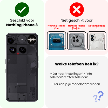 Forterra Nothing Phone 3 Screenprotector Gehard Glas - Anti-kras