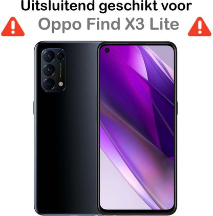 Forterra OPPO Find X3 Lite Hoesje Siliconen Backcover Lichtgewicht - Transparant