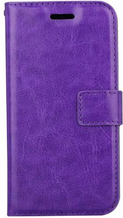 Forterra iPhone XR Hoesje Bookcase Cover met Kaarthouder - Paars