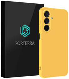 Forterra Samsung A26 Hoesje Siliconen Backcover Lichtgewicht - Geel