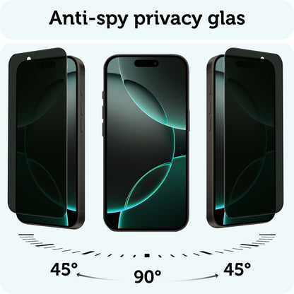 Forterra iPhone 16 Pro Max Screenprotector Gehard Glas - Privacy