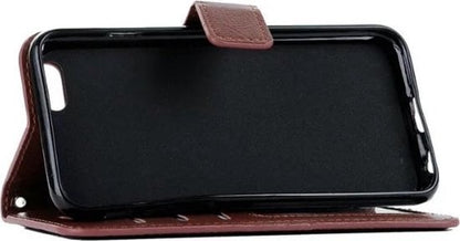 Forterra iPhone 5/5s/5SE Hoesje Bookcase Cover met Kaarthouder - Bruin