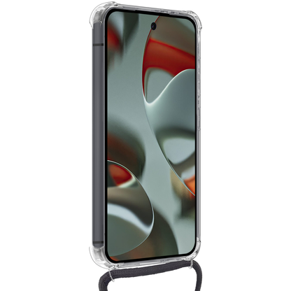 Forterra Google Pixel 9 Hoesje met Koord Backcover Shockproof - Transparant
