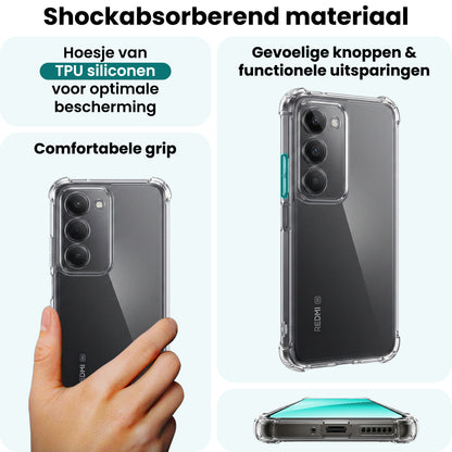 Forterra Xiaomi 15 Hoesje Shockproof Backcover Siliconen - Transparant