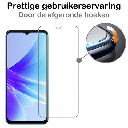 Forterra OPPO A17 Screenprotector Gehard Glas - Anti-kras