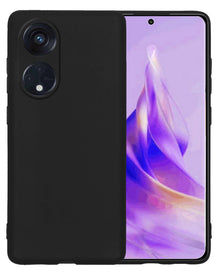 Forterra OPPO Reno 8T 4G Hoesje Siliconen Backcover Lichtgewicht - Zwart