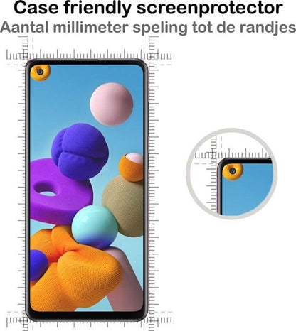 Forterra Samsung A21s Screenprotector Gehard Glas - Anti-kras
