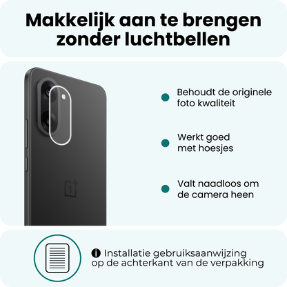 Forterra OnePlus Nord CE5 Camera Screenprotector Gehard Glas