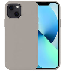 Forterra iPhone 14 Plus Hoesje Siliconen Backcover Lichtgewicht - Grijs