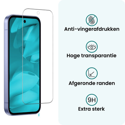 Forterra Google Pixel 9a Screenprotector Gehard Glas - Anti-kras