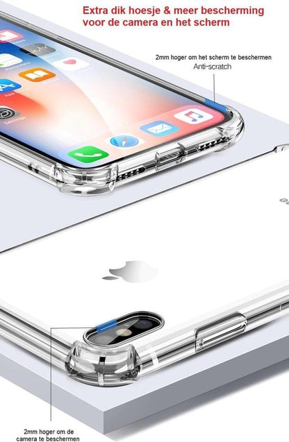 Forterra iPhone XR Hoesje Shockproof Backcover Siliconen - Transparant