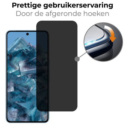 Forterra Google Pixel 8 Pro Screenprotector Gehard Glas - Privacy