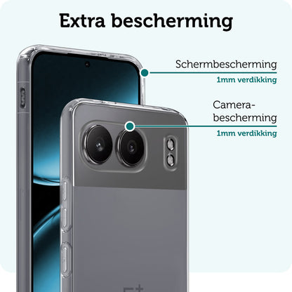 Forterra OnePlus Nord 4 Hoesje Siliconen Backcover Lichtgewicht - Transparant