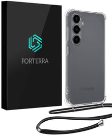 Forterra Samsung S26 Hoesje met Koord Backcover Shockproof - Transparant