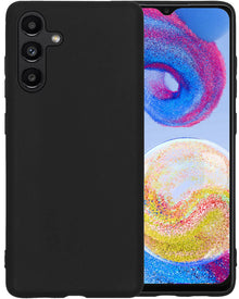 Forterra Samsung A04s Hoesje Siliconen Backcover Lichtgewicht - Zwart