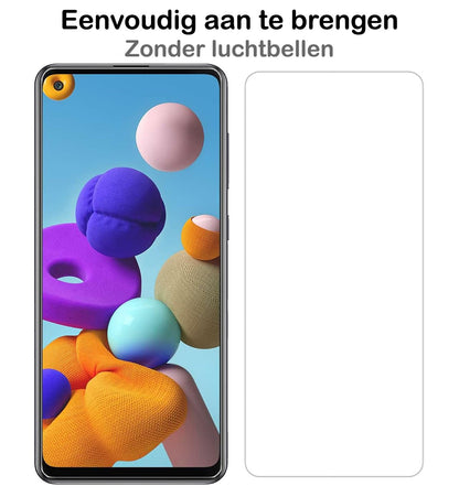 Forterra Samsung A21s Screenprotector Gehard Glas - Full Screen