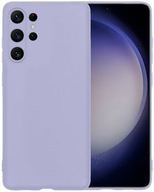 Forterra Samsung S23 Ultra Hoesje Siliconen Backcover Lichtgewicht - Lila