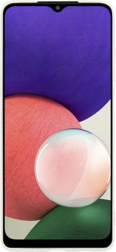 Forterra Samsung A22 5G Hoesje Siliconen Backcover Lichtgewicht - Wit