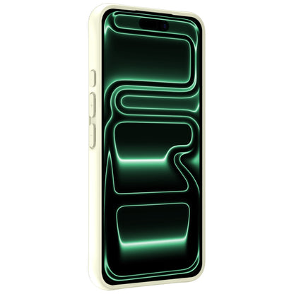 Forterra iPhone 17 Pro Hoesje Siliconen Backcover Lichtgewicht - Wit
