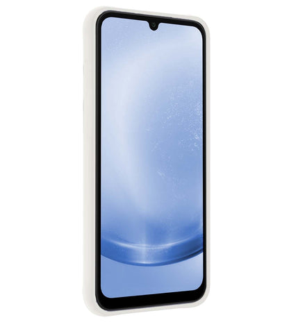 Forterra Samsung A25 Hoesje Siliconen Backcover Lichtgewicht - Wit