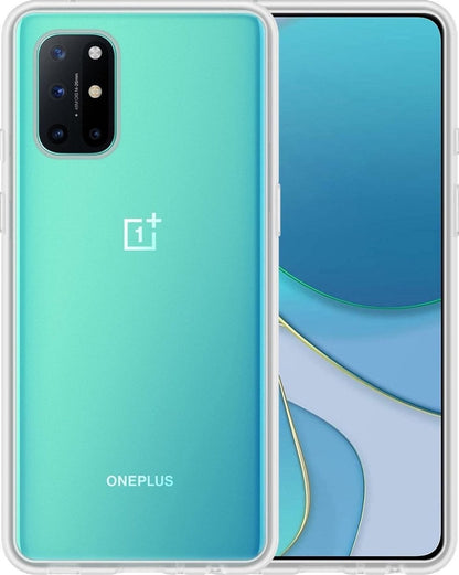 Forterra OnePlus 8T Hoesje Siliconen Backcover Lichtgewicht - Transparant