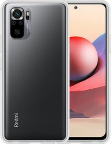 Forterra Xiaomi Redmi Note 10S Hoesje Siliconen Backcover Lichtgewicht - Transparant