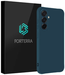 Forterra Samsung A36 Hoesje Siliconen Backcover Lichtgewicht - Donkerblauw