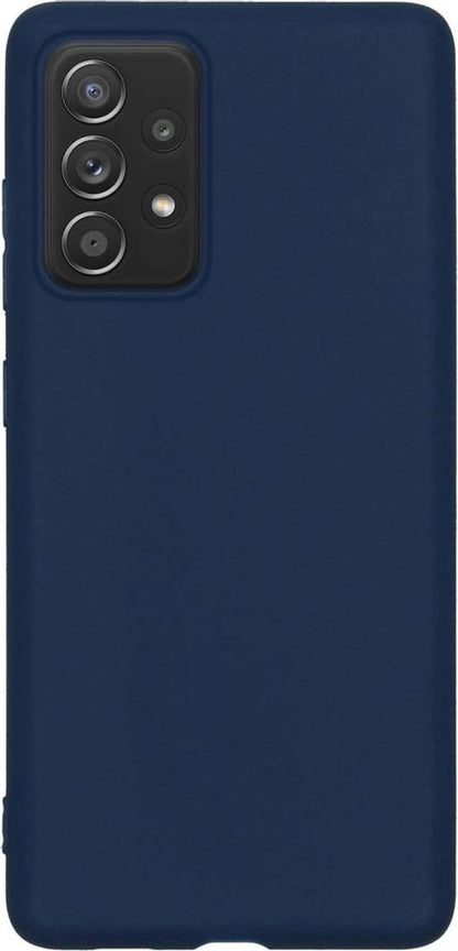 Forterra Samsung A52 Hoesje Siliconen Backcover Lichtgewicht - Donkerblauw