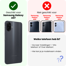 Forterra Samsung A07 Screenprotector Gehard Glas - Anti-kras