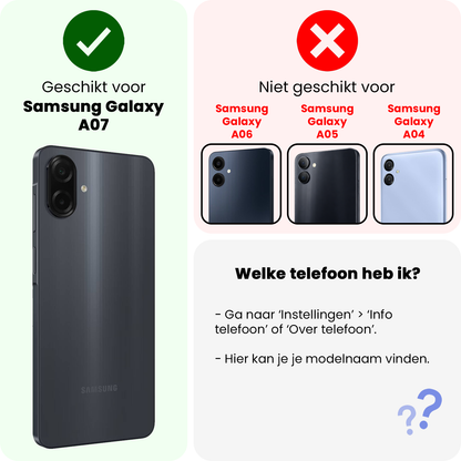 Forterra Samsung A07 Screenprotector Gehard Glas - Anti-kras
