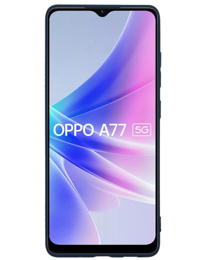 Forterra OPPO A77 Hoesje Siliconen Backcover Lichtgewicht - Donkerblauw