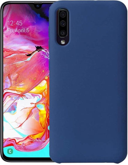 Forterra Samsung Galaxy A50 Hoesje Siliconen Backcover Lichtgewicht - Donkerblauw