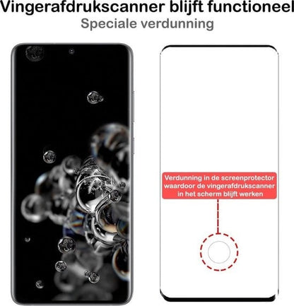 Forterra Samsung S20 Ultra Screenprotector Gehard Glas - Anti-kras