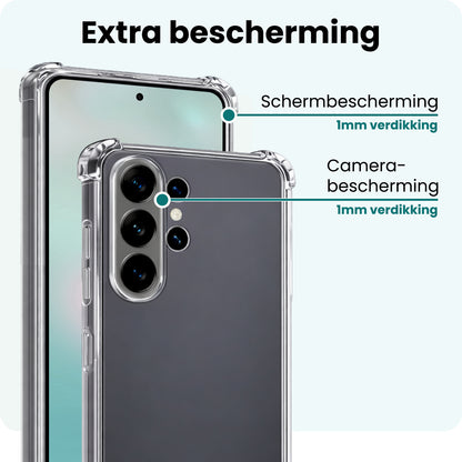 Forterra Samsung S26 Ultra Hoesje Shockproof Backcover Siliconen - Transparant