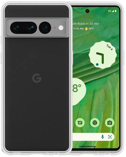 Forterra Google Pixel 7 Pro Hoesje Siliconen Backcover Lichtgewicht - Transparant