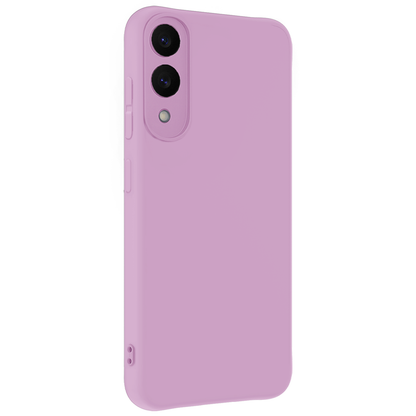 Forterra Samsung S25 Edge Hoesje Siliconen Backcover Lichtgewicht - Lila