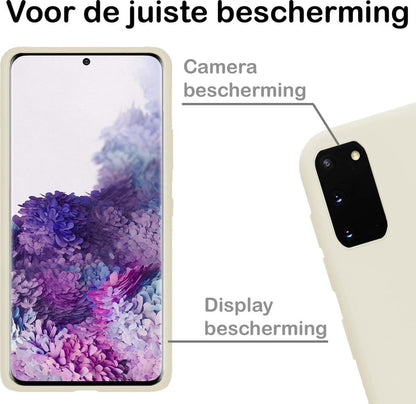Forterra Samsung S20 Hoesje Siliconen Backcover Lichtgewicht - Wit