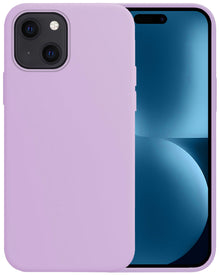 Forterra iPhone 15 Plus Hoesje Siliconen Backcover Lichtgewicht - Lila