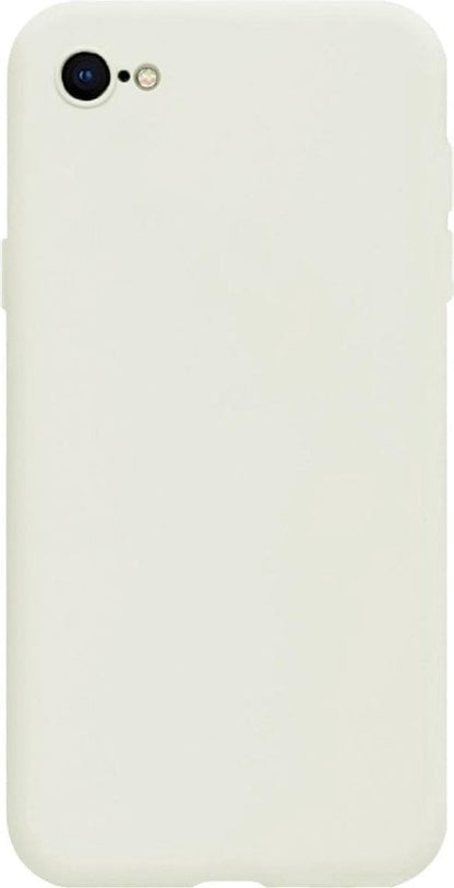 Forterra iPhone SE 2020 Hoesje Siliconen Backcover Lichtgewicht - Wit