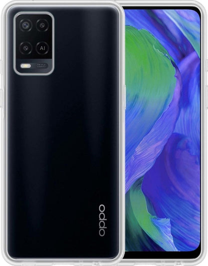 Forterra OPPO A54 Hoesje Siliconen Backcover Lichtgewicht - Transparant