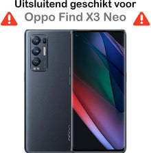 Forterra OPPO Find X3 Neo Hoesje Siliconen Backcover Lichtgewicht - Transparant